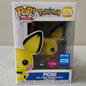 NWT Funko POP! #579 Limited Edition 2020 Pokémon Flocked Pichu Vinyl Figure